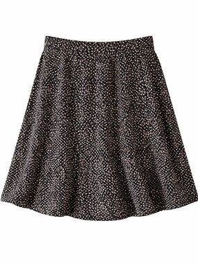 axcess Liz Claiborne Black Pale Pink and White Geometric A-Line Skirt
